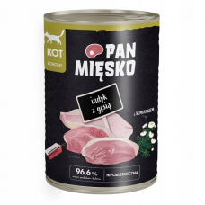 PAN MIĘSKO KOT INDYK Z GĘSIĄ PUSZKA 400G